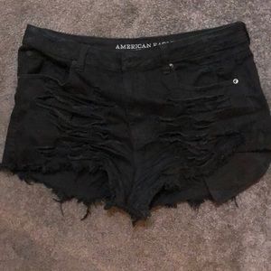Stretchy American eagle black booty shorts